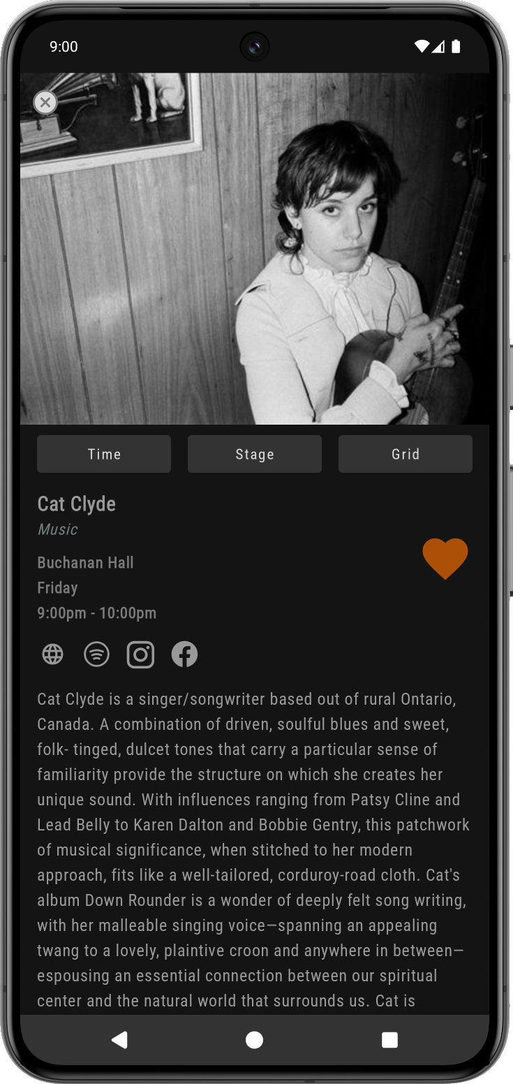App Profile Page